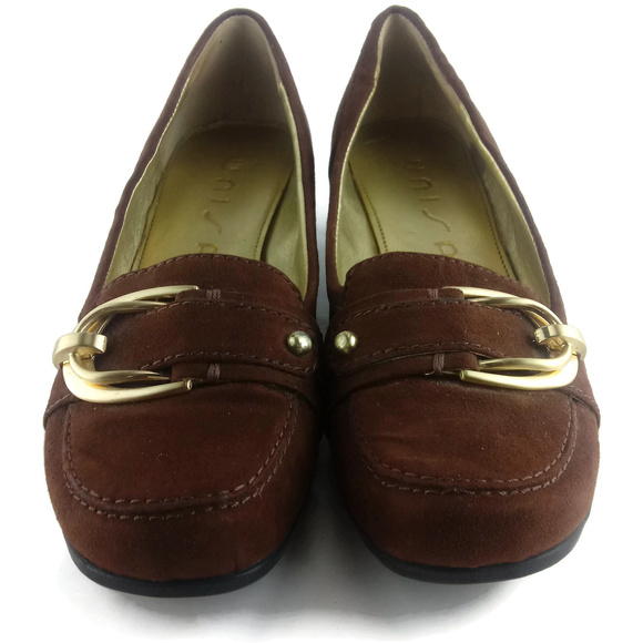 UNISA Buckle Detail Textile Wedge Heel Size 7.5 - Picture 4 of 7